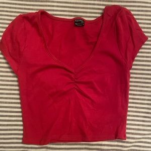 Pacsun red v neck top